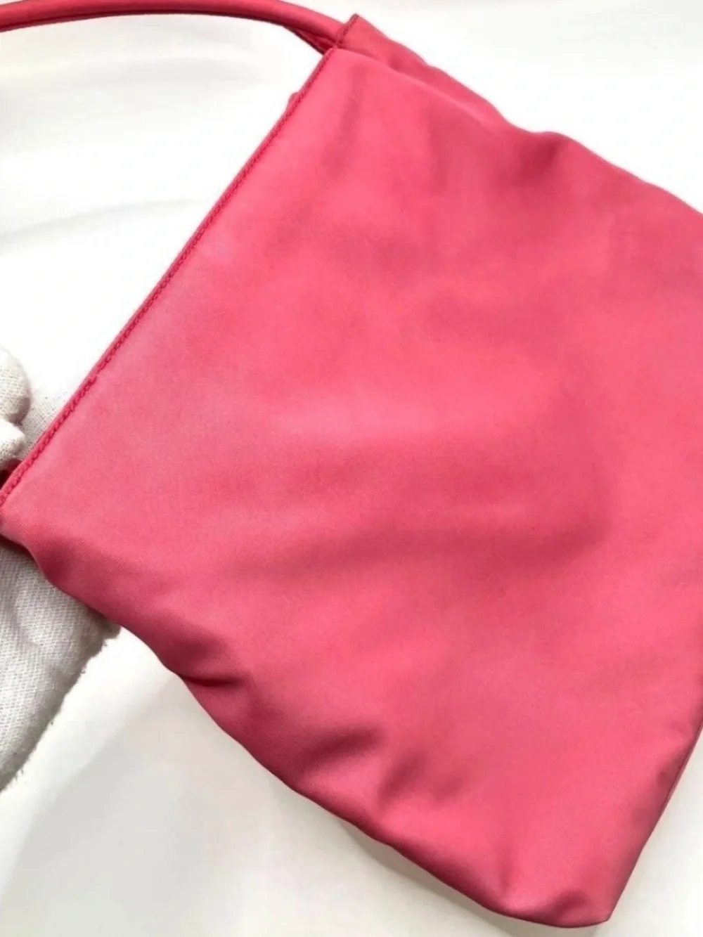 PRADA Tote Bag Pink Color Handbag Nylon - Used from Japan